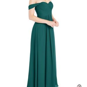 Azazie Corin Dress in Peacock